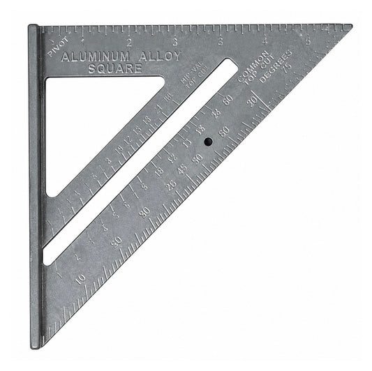 Liniaal driehoek 150 mm – aluminium